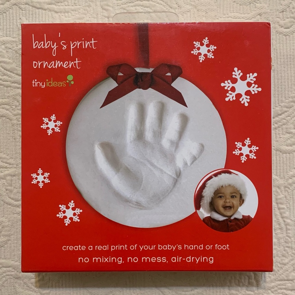 Baby's DIY Home Print Christmas Ornament Artwork Project Gift
